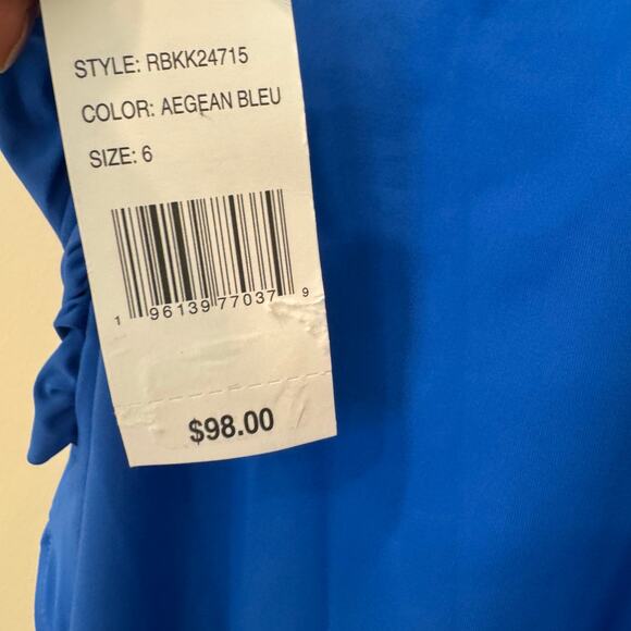 Bleu by Rod Beattie Women's Molded-Cup One-Piece Swimsuit Aegean Bleu Size 6 NWT - Picture 12 of 12
